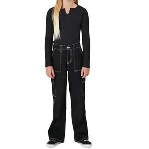 Forever 21 Girls Long Sleeve Ribbed Knit Bodysuit, Size 9/10 New with Tags